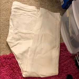 White Hollister jeans